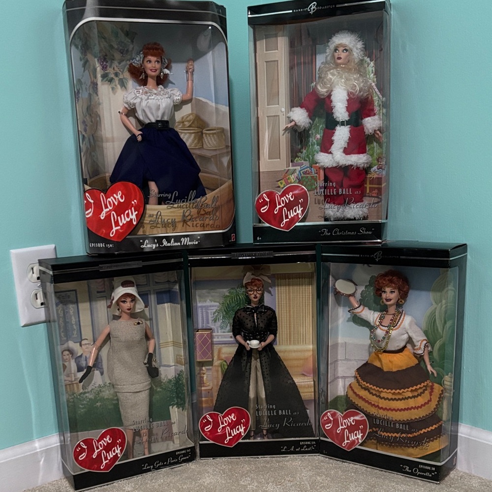 Barbie 'I Love Lucy' Collector's Doll Set - (10 boxed collection- never opened)